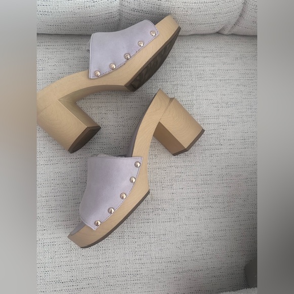 Woman's Franco Sarto Womens Capri 3 Clog Sandal in Soft Lilac size 8.5 - Picture 7 of 9